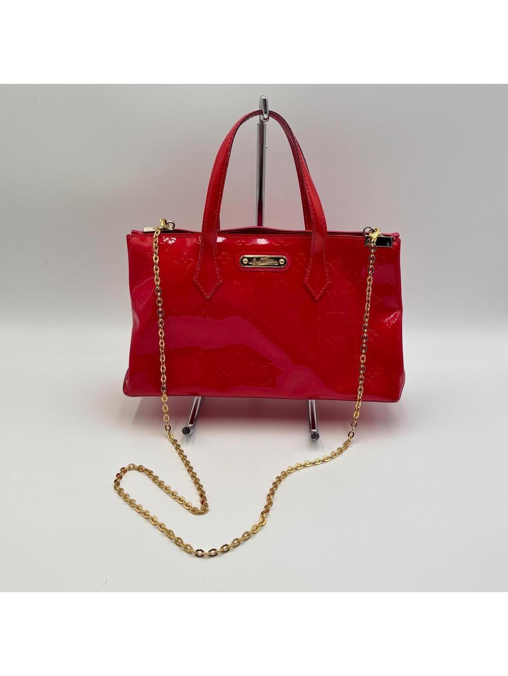 Louis Vuitton Monogram Vernis Wilshire Boulevard Tote PM Hot Pink Patent Leather - Picture 2 of 11